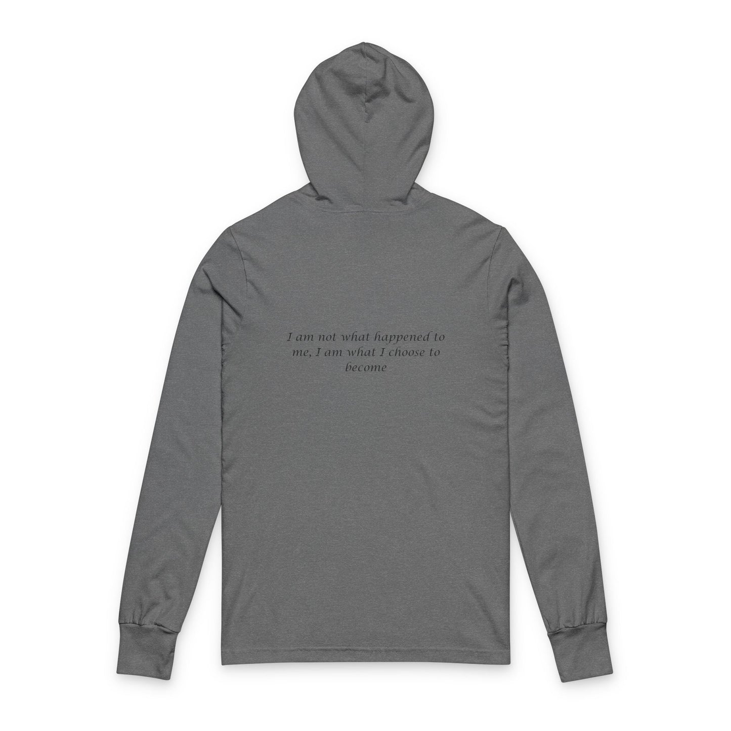 Motivational Unisex Hooded Long Sleeve Tee - 'Fear Is A Liar' & Inspirational Quote - MatMilitia