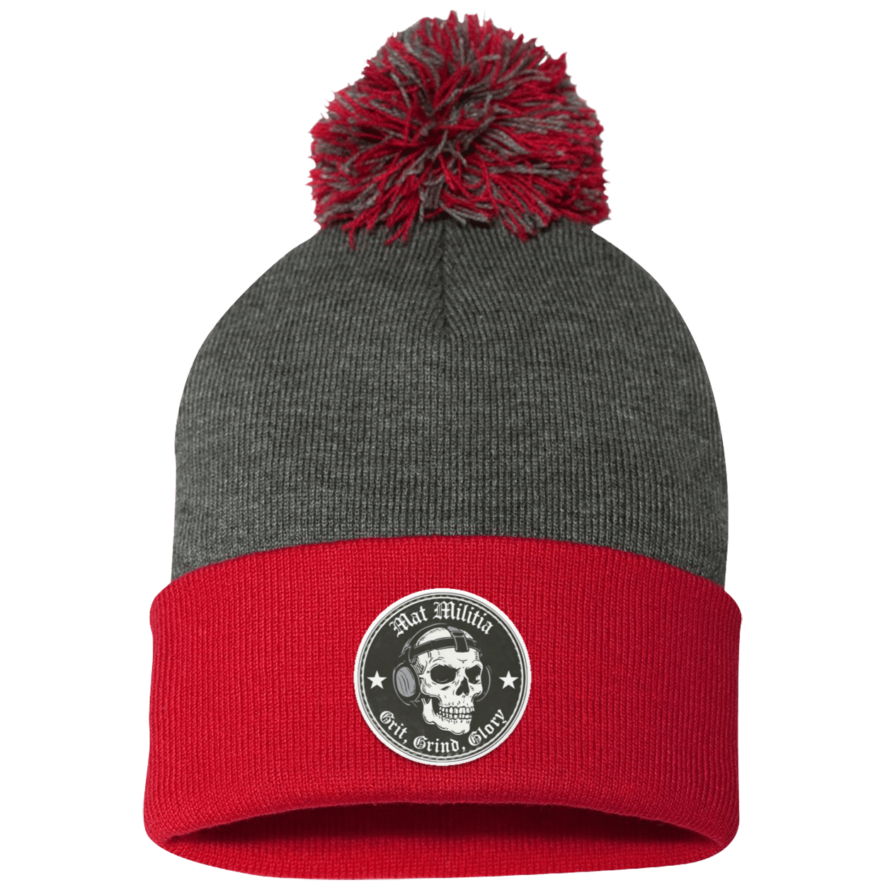 Logo Pom Pom Knit Cap - Patch - MatMilitia