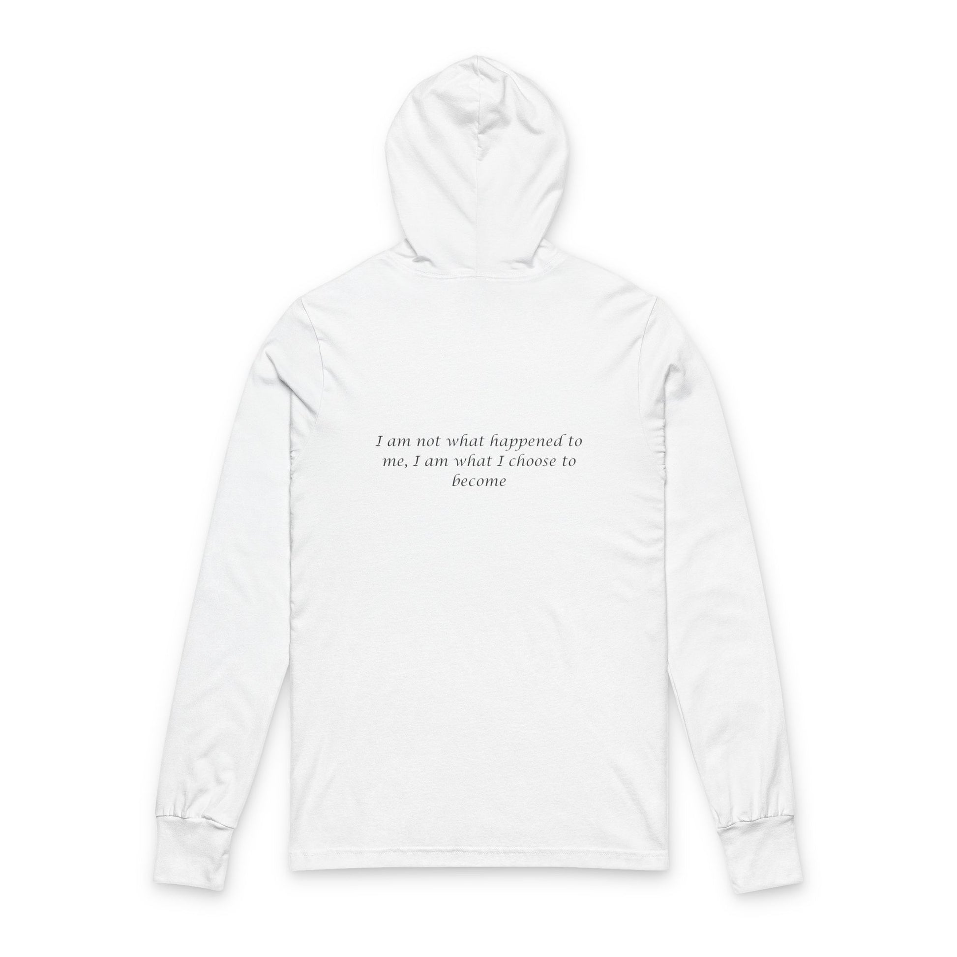 Motivational Unisex Hooded Long Sleeve Tee - 'Fear Is A Liar' & Inspirational Quote - MatMilitia 