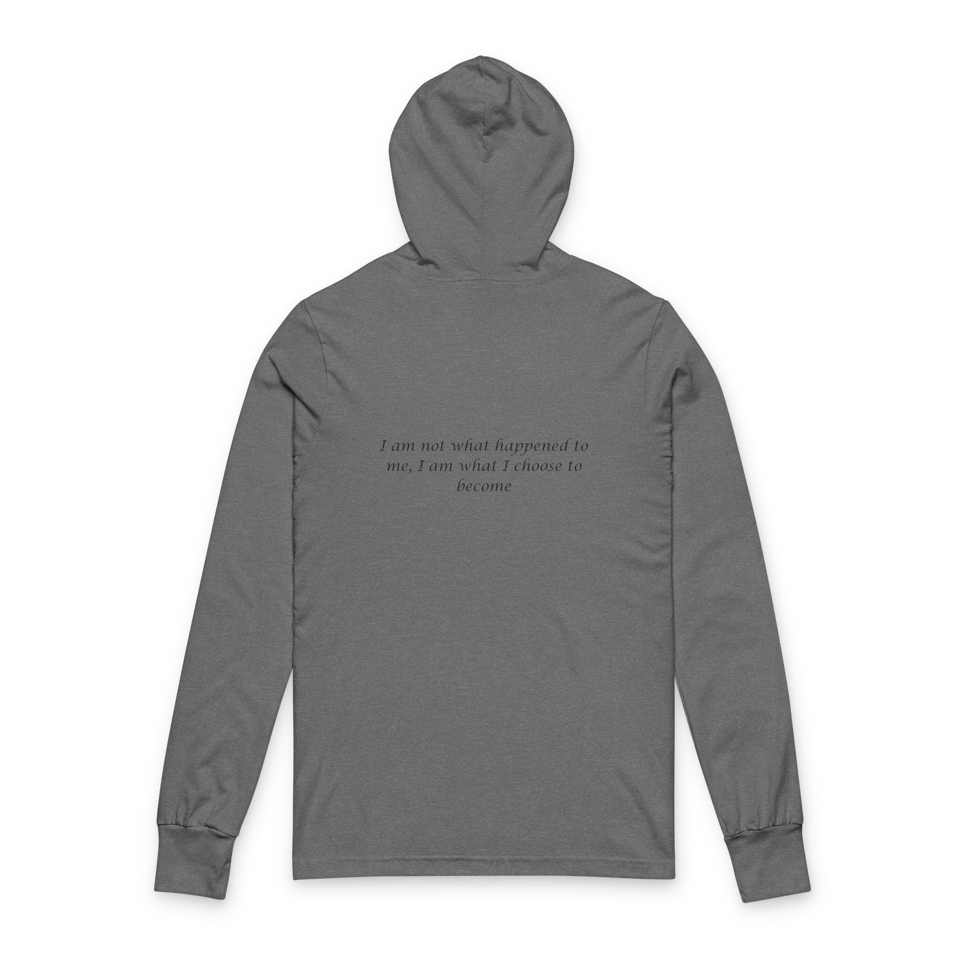 Motivational Unisex Hooded Long Sleeve Tee - 'Fear Is A Liar' & Inspirational Quote - MatMilitia 