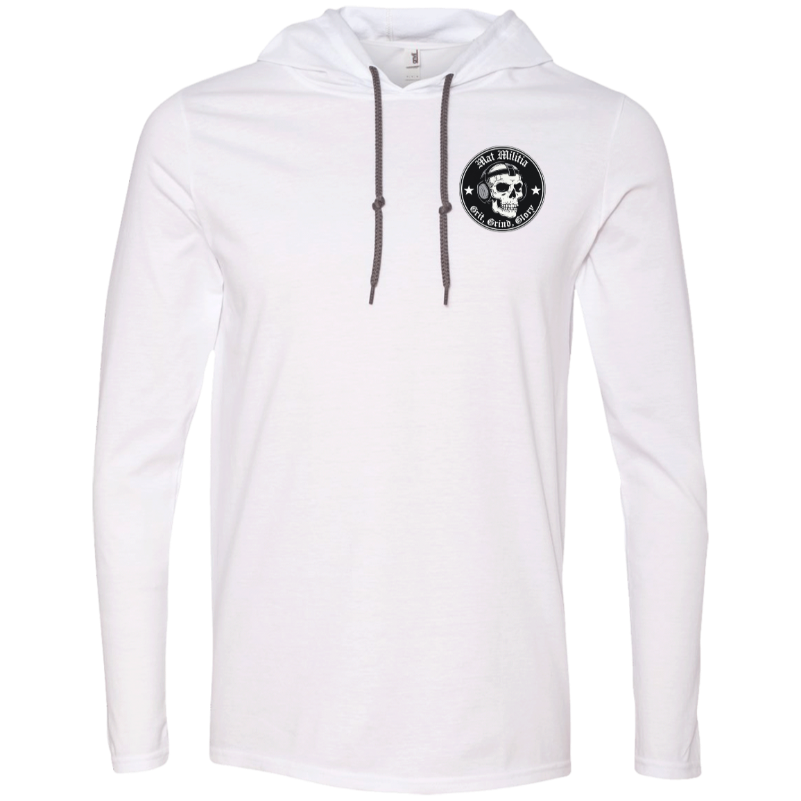 Mat Militia Logo LS T-Shirt Hoodie - MatMilitia 